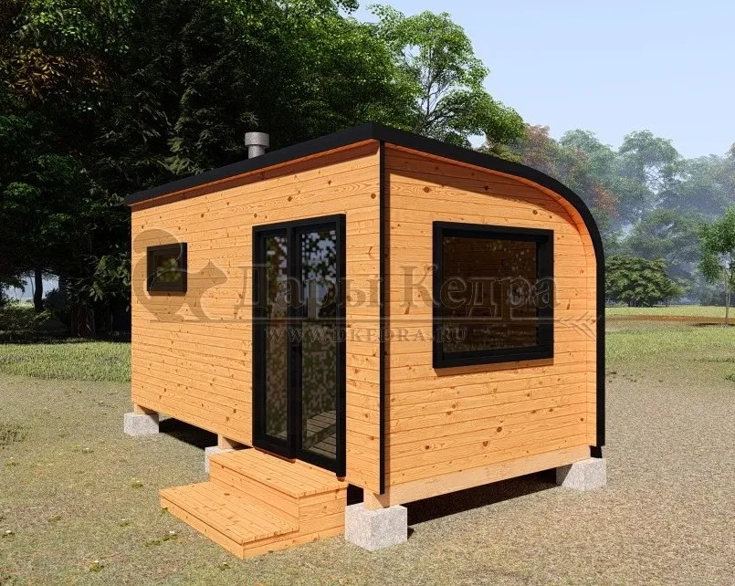 Баня «Парус» из кедра 5х2,2 метра